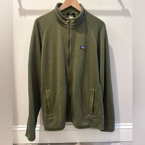 Patagonia Men's Olive Zip-Up Sweater